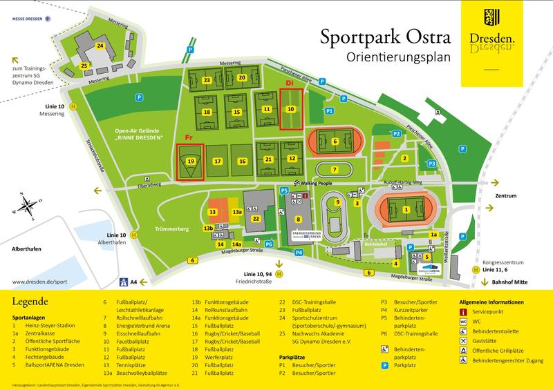Lageplan Discgolf Training Outdoor